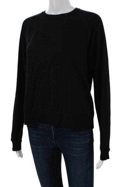 Beyond Yoga Womens Black Modal Crewneck Pullover Sweatshirt Long Sleeve Size XS