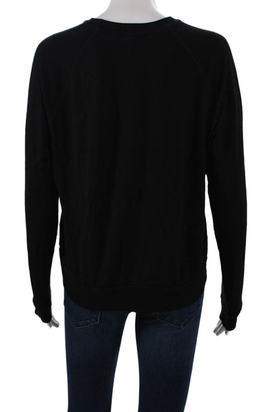 Beyond Yoga Womens Black Modal Crewneck Pullover Sweatshirt Long Sleeve Size XS