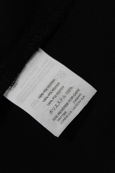 J Crew Women Black Polyester V-Neck Sleeveless Camisole Petite Size 4