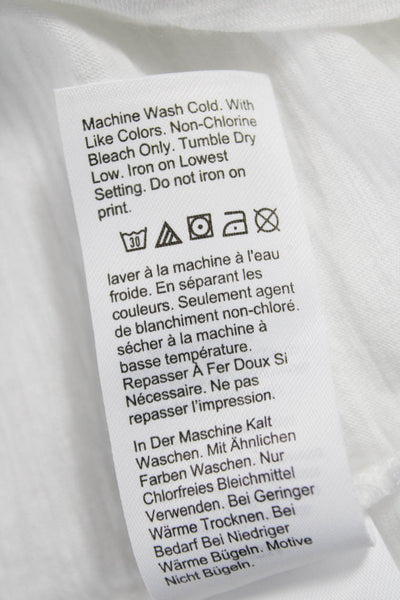 J Crew Women White Supima Cotton Crew Neck Short Sleeve Basic T-Shirt Size S