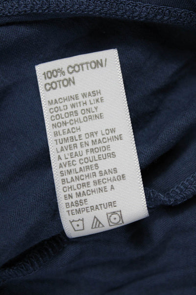 Standard James Perse Womens VNeck Basic Cotton T-Shirt Blue Short Sleeve Size 1