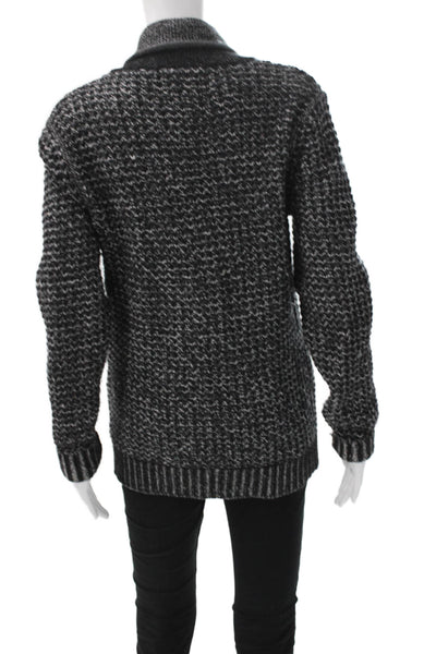Rag & Bone Mens Collared Abstract Multicolor Cotton Cardigan Long Sleeve Size S
