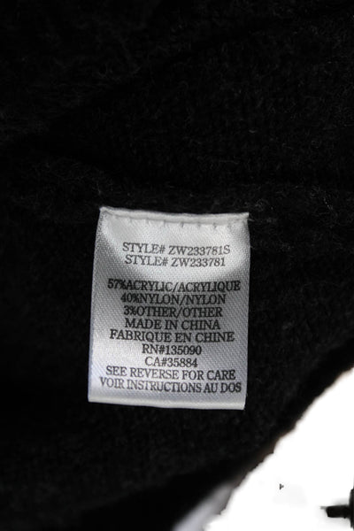 Z Supply Womens Black Pullover Sweater Boat Neck Long Sleeve Acrylic Size S