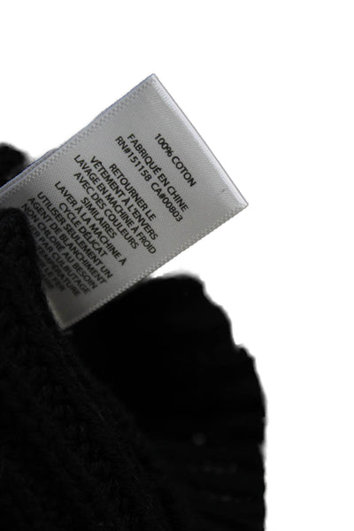 525 Womens Cotton Black Pullover Sweater Crew Neck Long Sleeve Size M