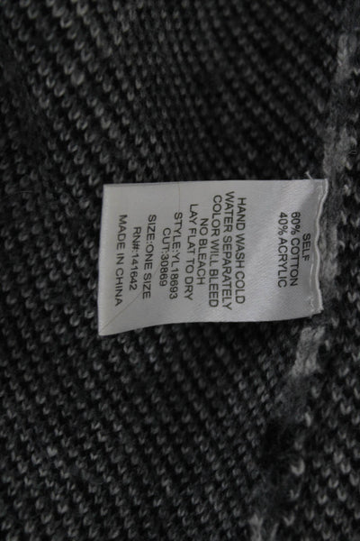 Penelope Leroy Women Cardigan Gray V Neck 3/4 Sleeve Size One Size