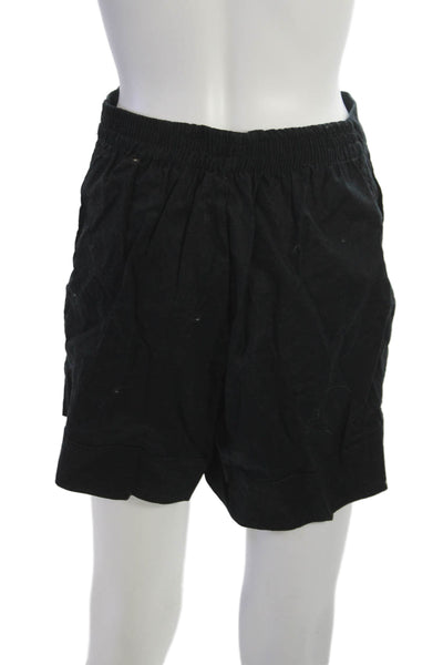 Banana Republic Women Bermuda Linen Black Shorts Size S