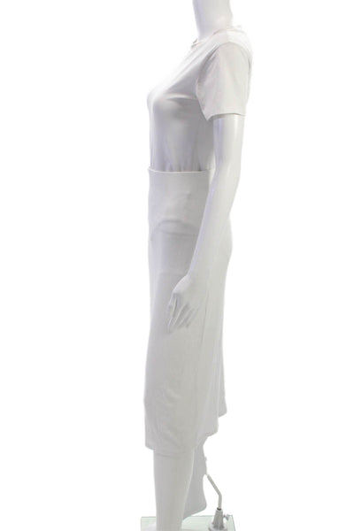 Wilfred Womens White Straight Pencil Skirt Long Pull On Tencel Size S