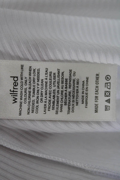 Wilfred Womens White Straight Pencil Skirt Long Pull On Tencel Size S