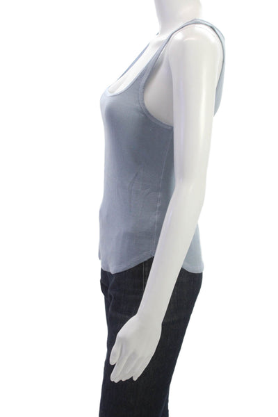 FP Movement Womens Basic Cotton Square Neck Sleeveless Tank Blue Size M