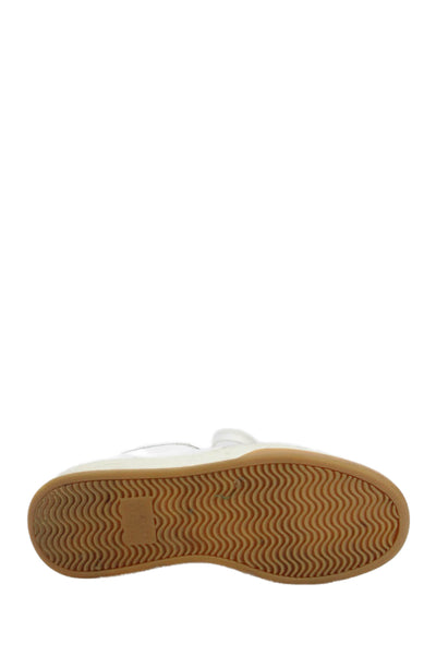 Loeffler Randall Womens Suede Trim Low Top Sneakers White Size 8.5