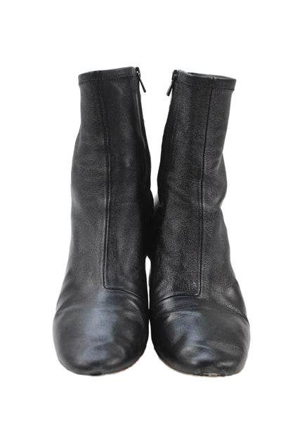 Loeffler Randall Womens Leather Ankle Boots Black Size 9B