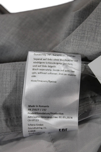 Raffaello Rossi Women Dress Pants Gray Polyester Zip Size 10