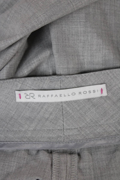 Raffaello Rossi Women Dress Pants Gray Polyester Zip Size 10