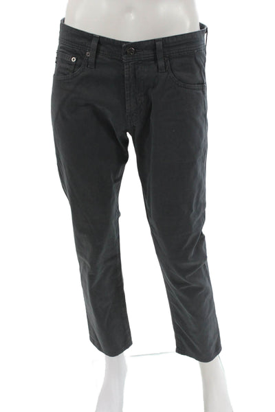 AG Adriano Goldschmied Men Jeans Gray Button Fly 97% Cotton Size 31