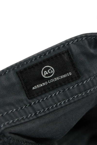 AG Adriano Goldschmied Men Jeans Gray Button Fly 97% Cotton Size 31