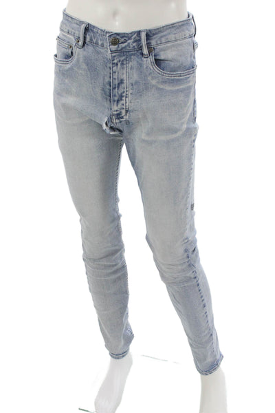 Ksubi Mens Skinny Jeans Blue Cotton Size 33