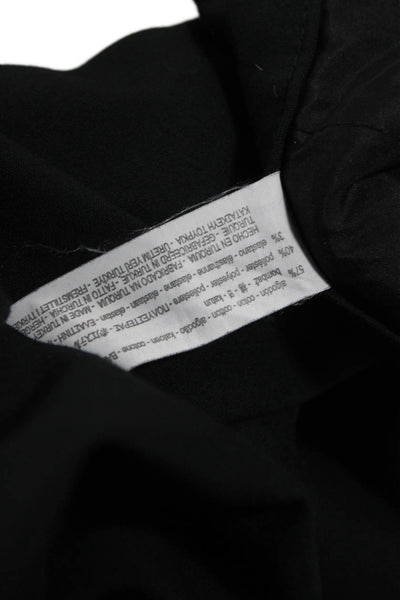 Zara Mens Black Cotton Chino Pants Button Closure Size 31