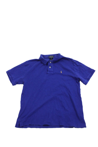 Polo Ralph Lauren Boys Cotton Short Sleeve Polo Shirt Blue Size L