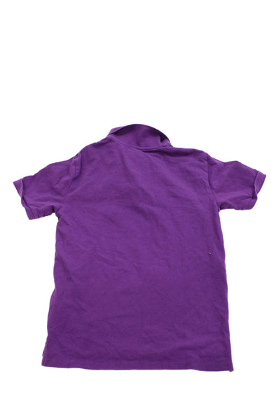 Polo Ralph Lauren Boys Cotton Short Sleeve Polo Shirt Purple Size L