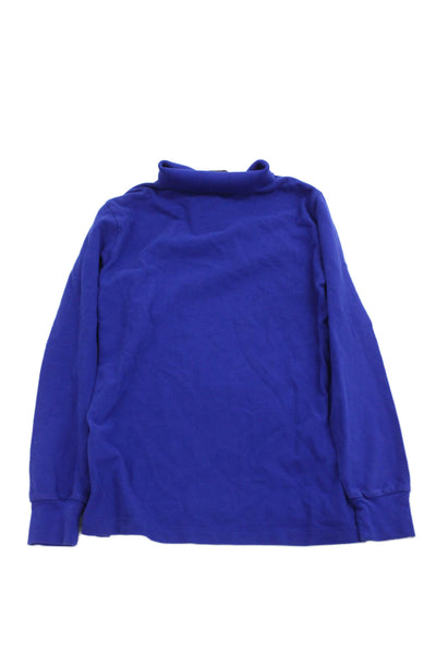 Polo Ralph Lauren Boys Cotton Long Sleeve Polo Shirt Blue Size L