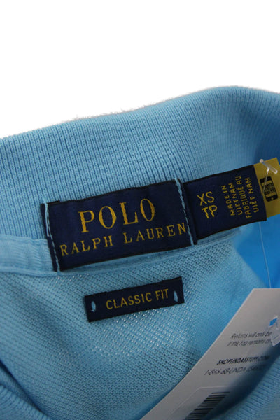 Polo Ralph Lauren Womens Basic Polo Blue Collared Short Sleeve Cotton Size XS