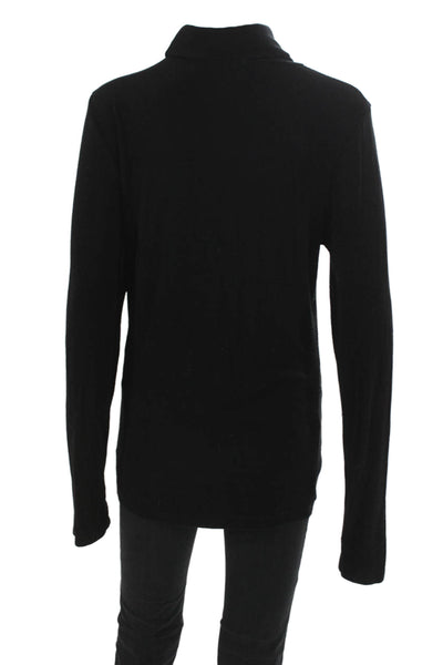 Sanctuary Womens Tunic Sweater Black Turtleneck Long Sleeve Size XL