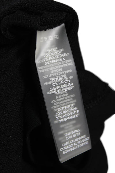 Calvin Klein Womens Sweater Dress Black Cowl Neck Long Sleeve Rayon Size L
