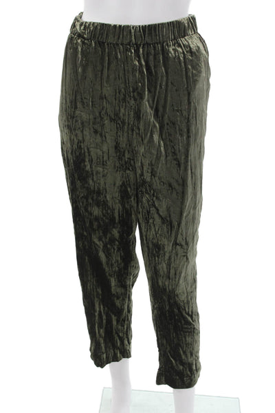 Ett: Twa By Anthropologie Womens Ankle Pants Green Pull On 28in Inseam Size L