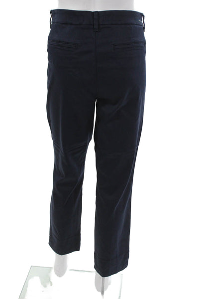 Level 99 Womens Ankle Pants Blue Lyocell Button Size 31