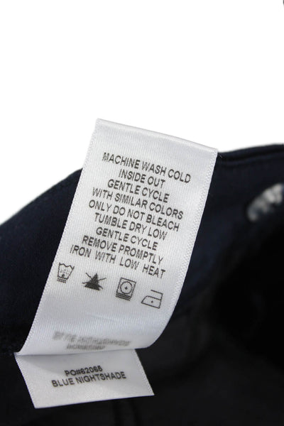 Level 99 Womens Ankle Pants Blue Lyocell Button Size 31