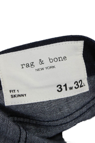 Rag & Bone Mens Skinny Jeans Blue Cotton Blend Size 31
