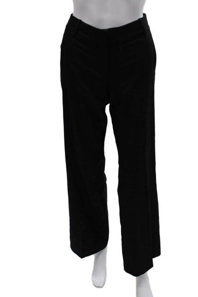 J Crew Womens Black Wool Dress Pants Zip Inseam 32 Size 4