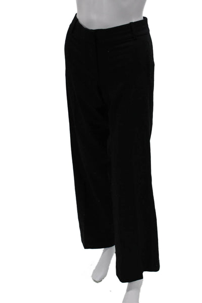 J Crew Womens Black Wool Dress Pants Zip Inseam 32 Size 4