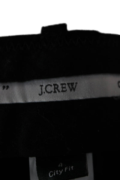J Crew Womens Black Wool Dress Pants Zip Inseam 32 Size 4