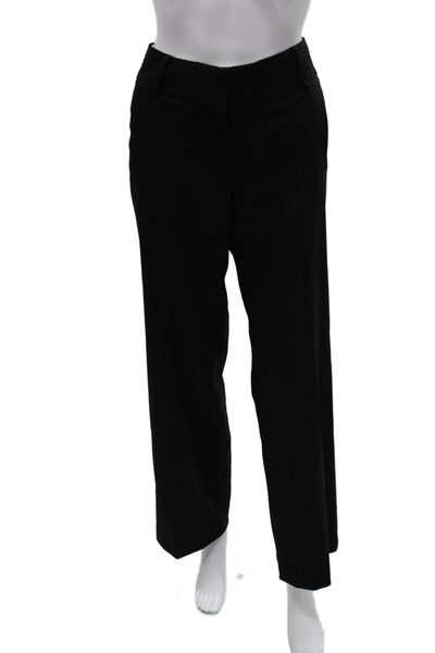 J Crew Womens Black Wool Blend Dress Pants Zip 31 Inseam Size 4