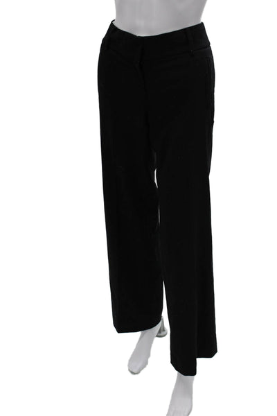 J Crew Womens Black Wool Blend Dress Pants Zip 31 Inseam Size 4