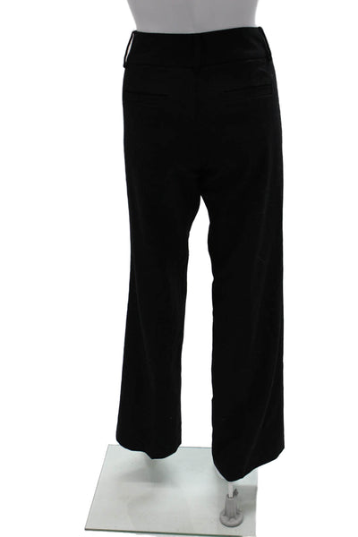 J Crew Womens Black Wool Blend Dress Pants Zip 31 Inseam Size 4