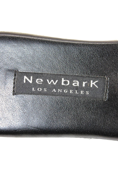 NewbarK Women's Open Toe Suede Slide Sandals Olive Green Size 8.5