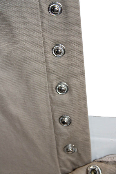 Marissa Webb Womens Beige Cotton Ankle Pants Buckle Solid Size 2