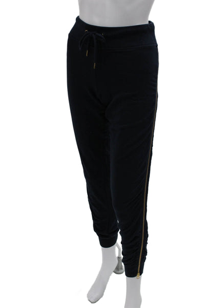 Sundays Womens Jogger Pants Blue Drawstring 58% Cotton Solid Size 1