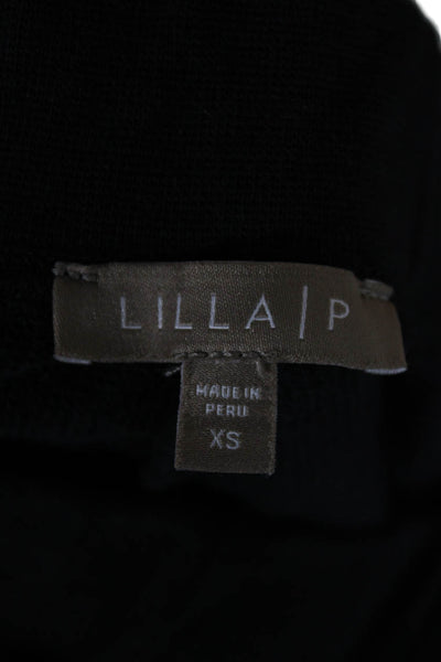 Lilla P Womens Jogger Pants Black Pull On Size XS