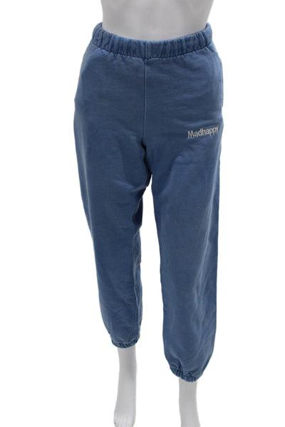 Madhappy Unisex Adults Jogger Pants Blue Cotton Pull On Size XS