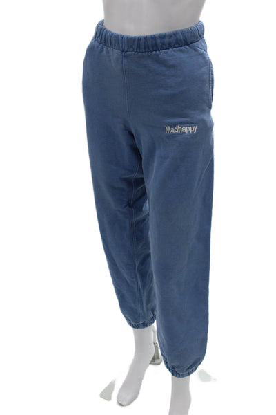 Madhappy Unisex Adults Jogger Pants Blue Cotton Pull On Size XS