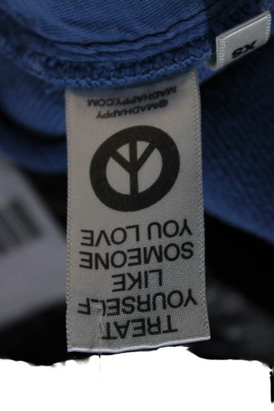 Madhappy Unisex Adults Jogger Pants Blue Cotton Pull On Size XS
