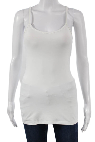 Lululemon Women Camisole White Nylon Scoop Neck Sleeveless Size 4
