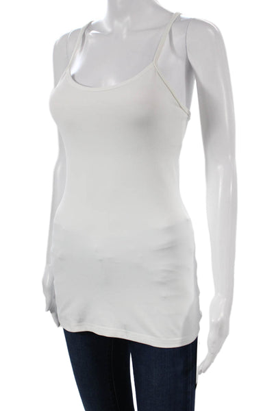 Lululemon Women Camisole White Nylon Scoop Neck Sleeveless Size 4