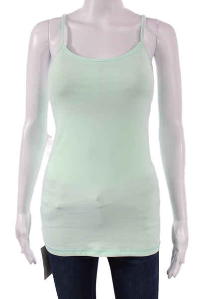 Lululemon Womens Tank Top Green Scoop Neck Sleeveless Nylon Pullover Size 4