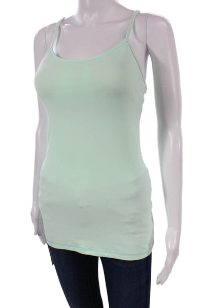 Lululemon Womens Tank Top Green Scoop Neck Sleeveless Nylon Pullover Size 4