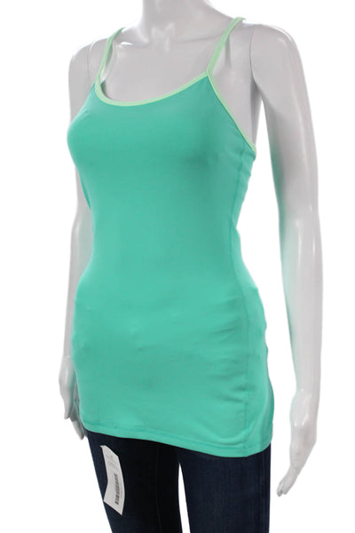 Lululemon Womens Camisole Green Scoop Neck Nylon Size 4