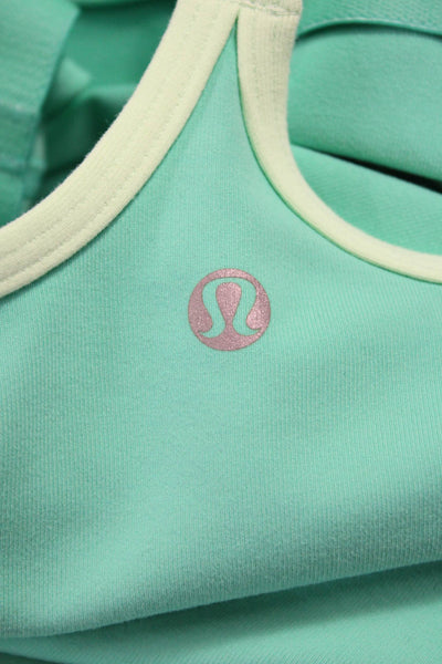 Lululemon Womens Camisole Green Scoop Neck Nylon Size 4